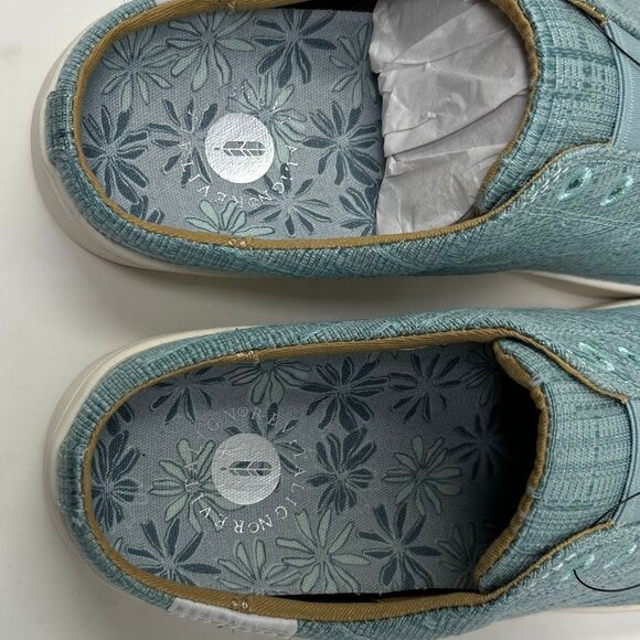Spenco Revitalign Harmony Petals Blue Slip On Shoes Sz 7 Comfort Orthotic - Picture 5 of 9